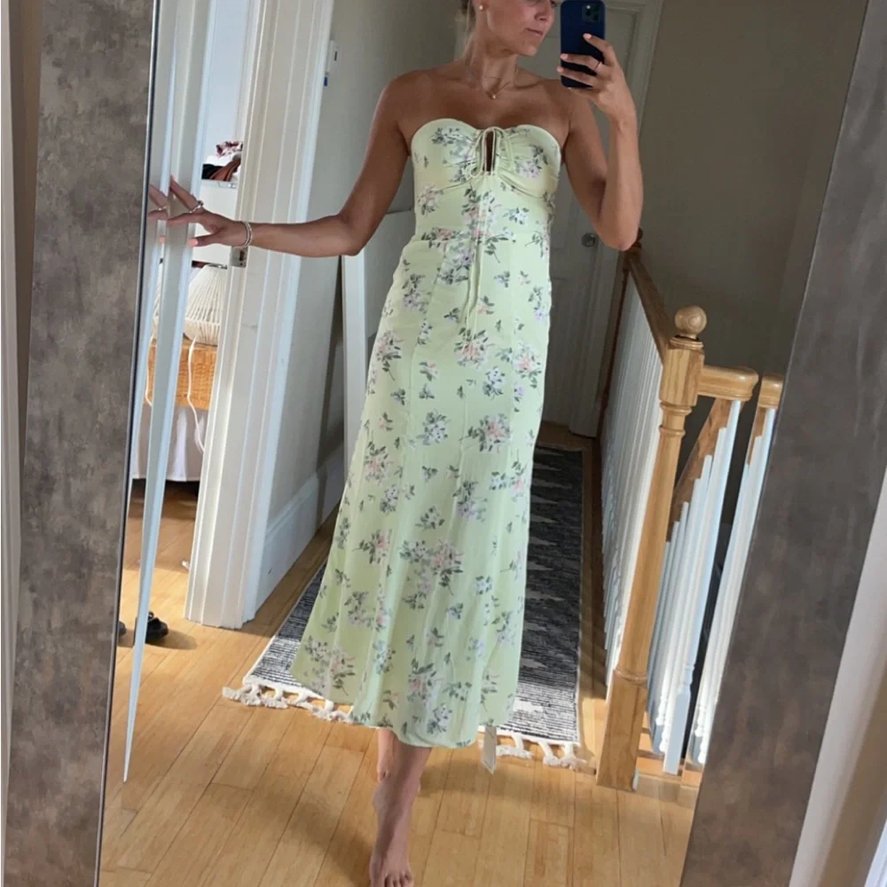 slim fit dress slacks Zapaka Women Sage Green Long Wedding Guest Dress A-Line Halter Print Floral Formal Dress, Sage / US16W main image 1